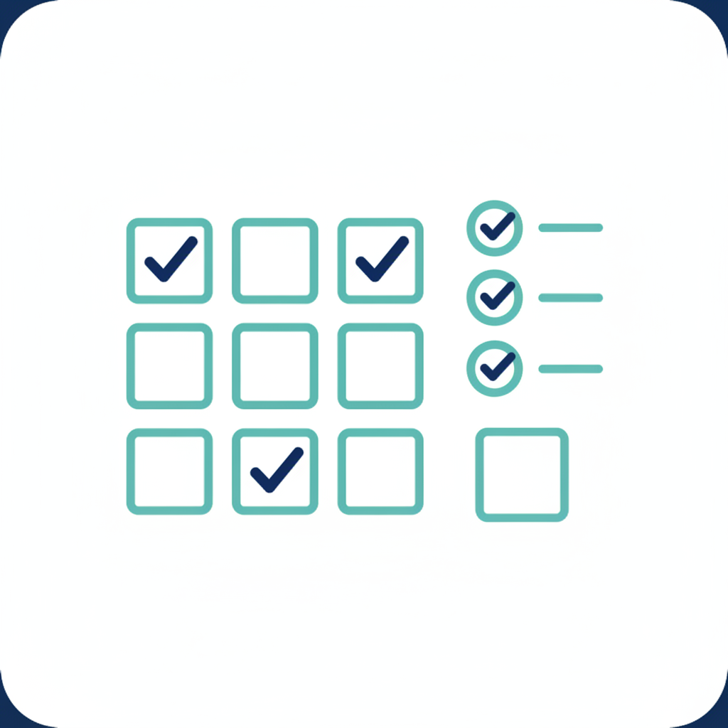 Illustration of select-all-that-apply checkboxes