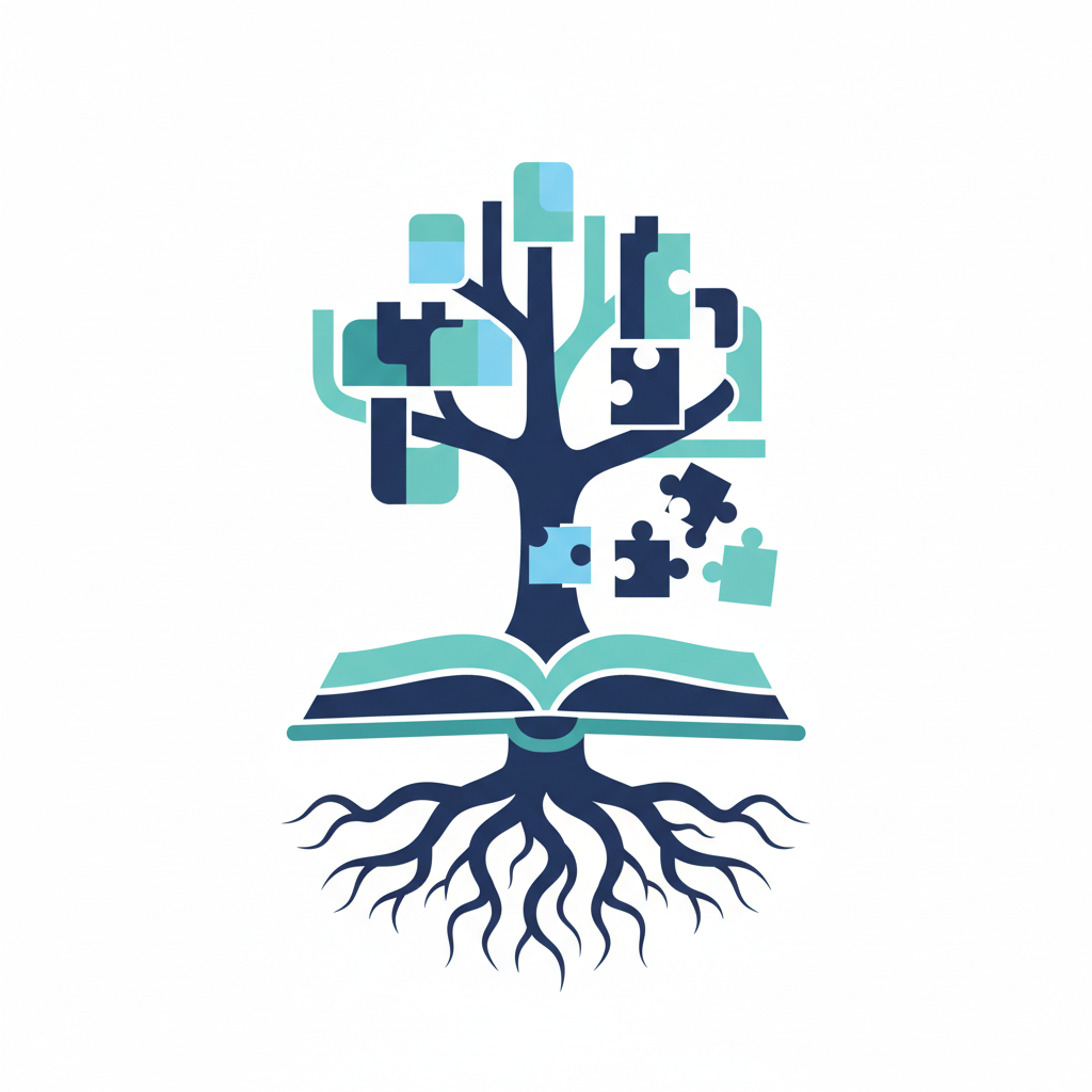 Illustration of vocabulary word roots growing like a tree